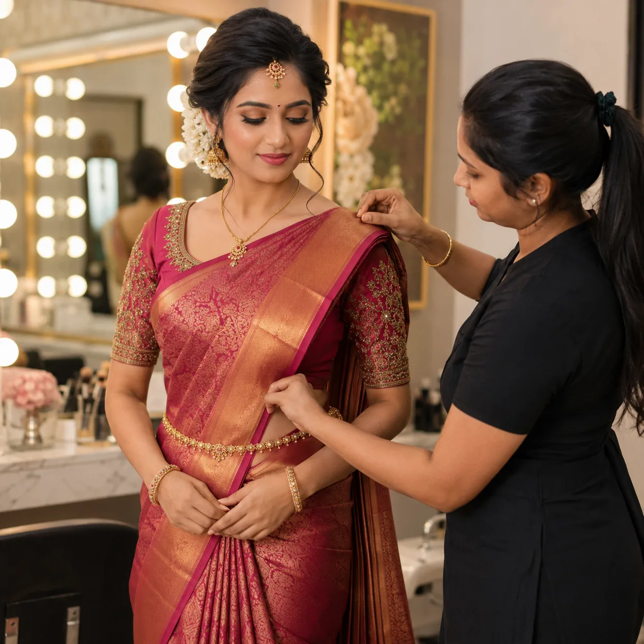 Bridal Saree Draping