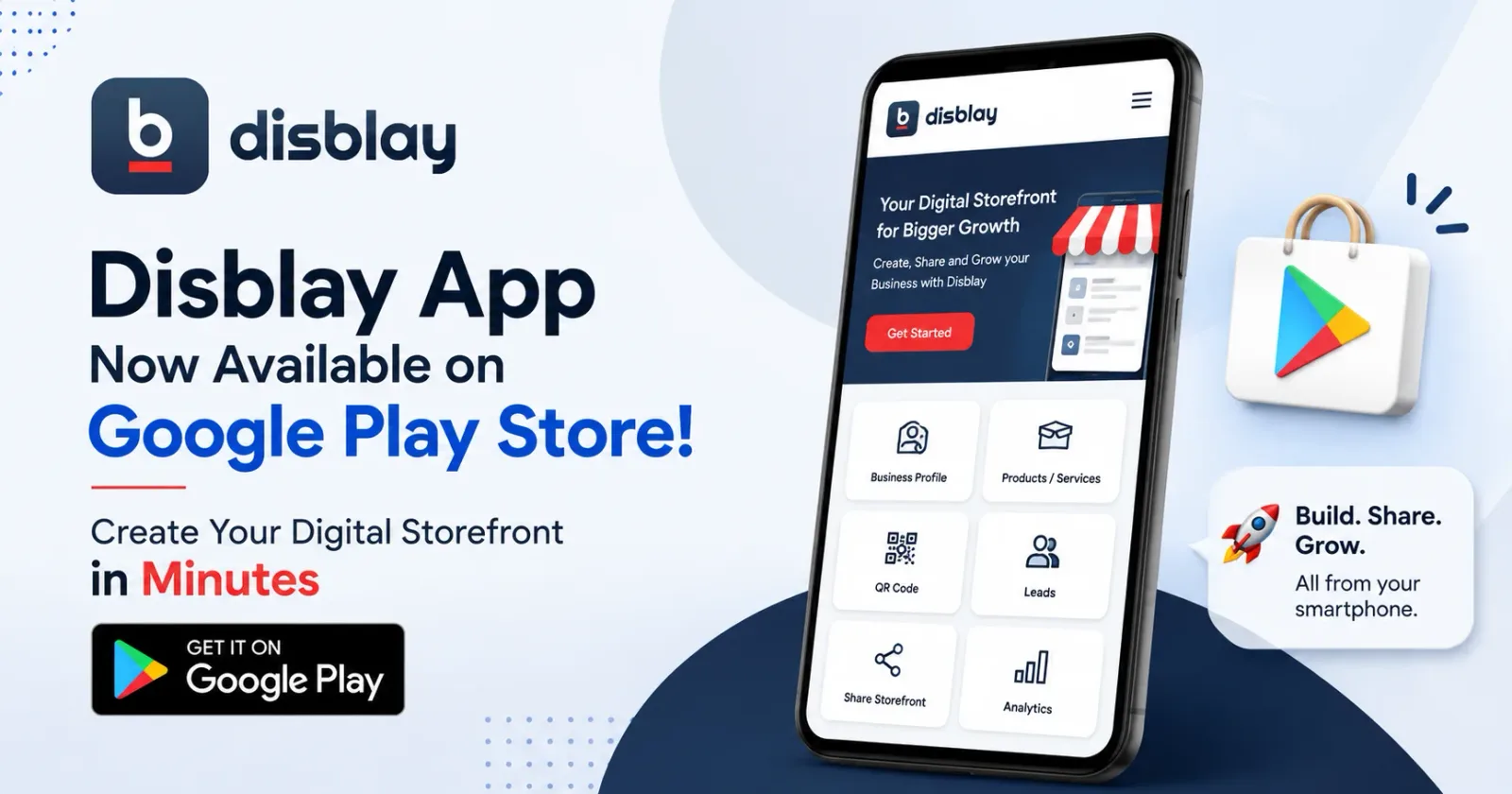 Disblay App Now Available on Google Play Store: Create Your Digital Storefront in Minutes