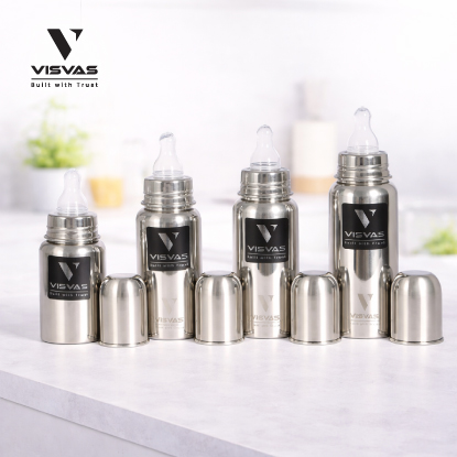 Stainless steel feeding bottles