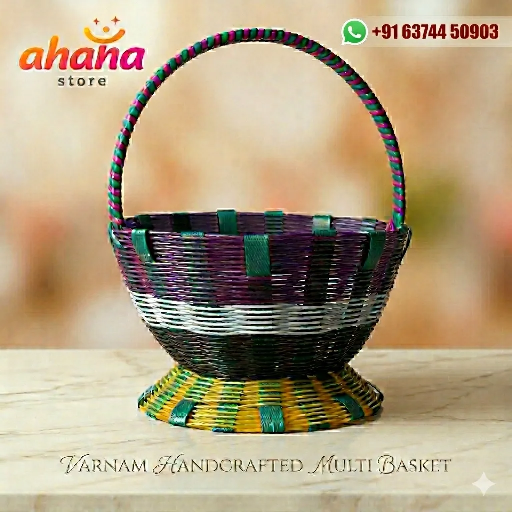 Varnam Handcrafted Multi Use Basket