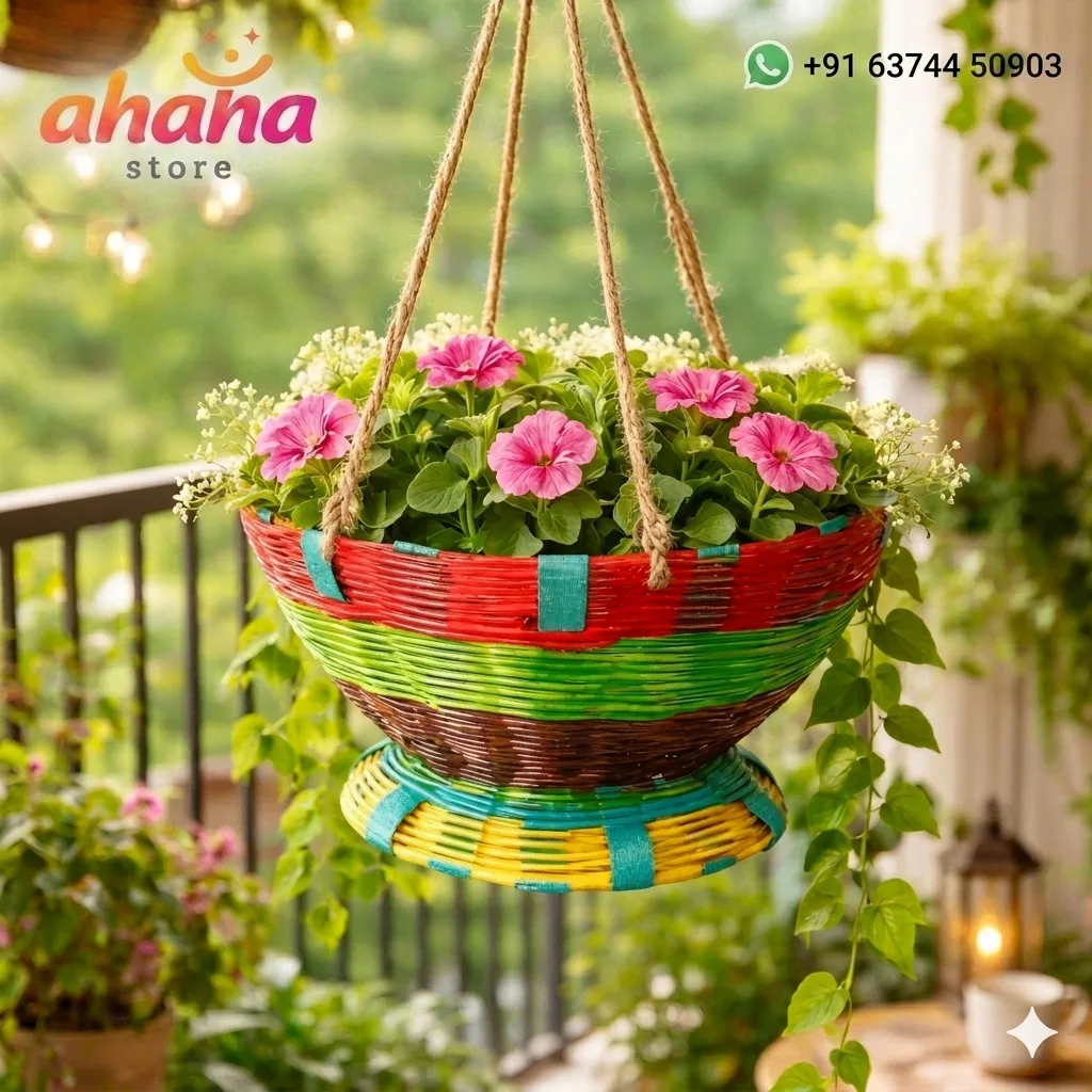 Hanging Varnam Handcrafted Multi Use Basket