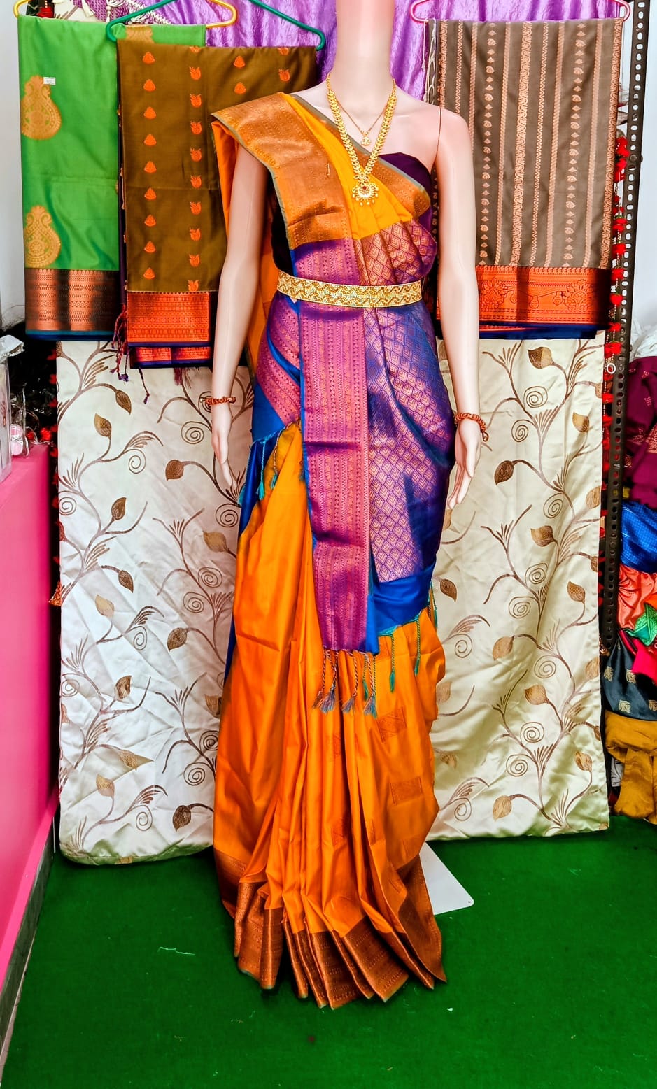 Pure Semi Gadwal Saree