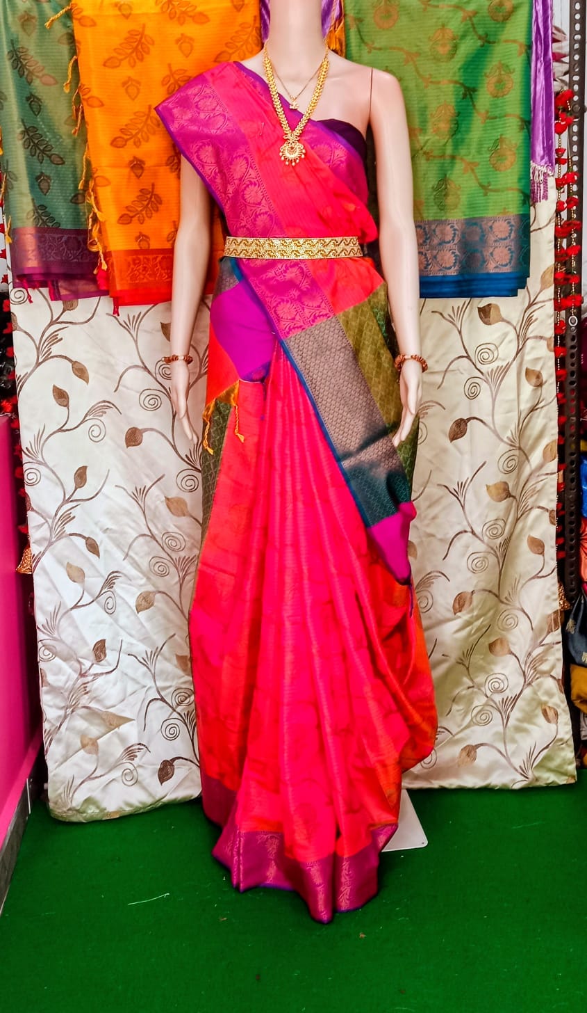 Pure Semi Gadwal Saree