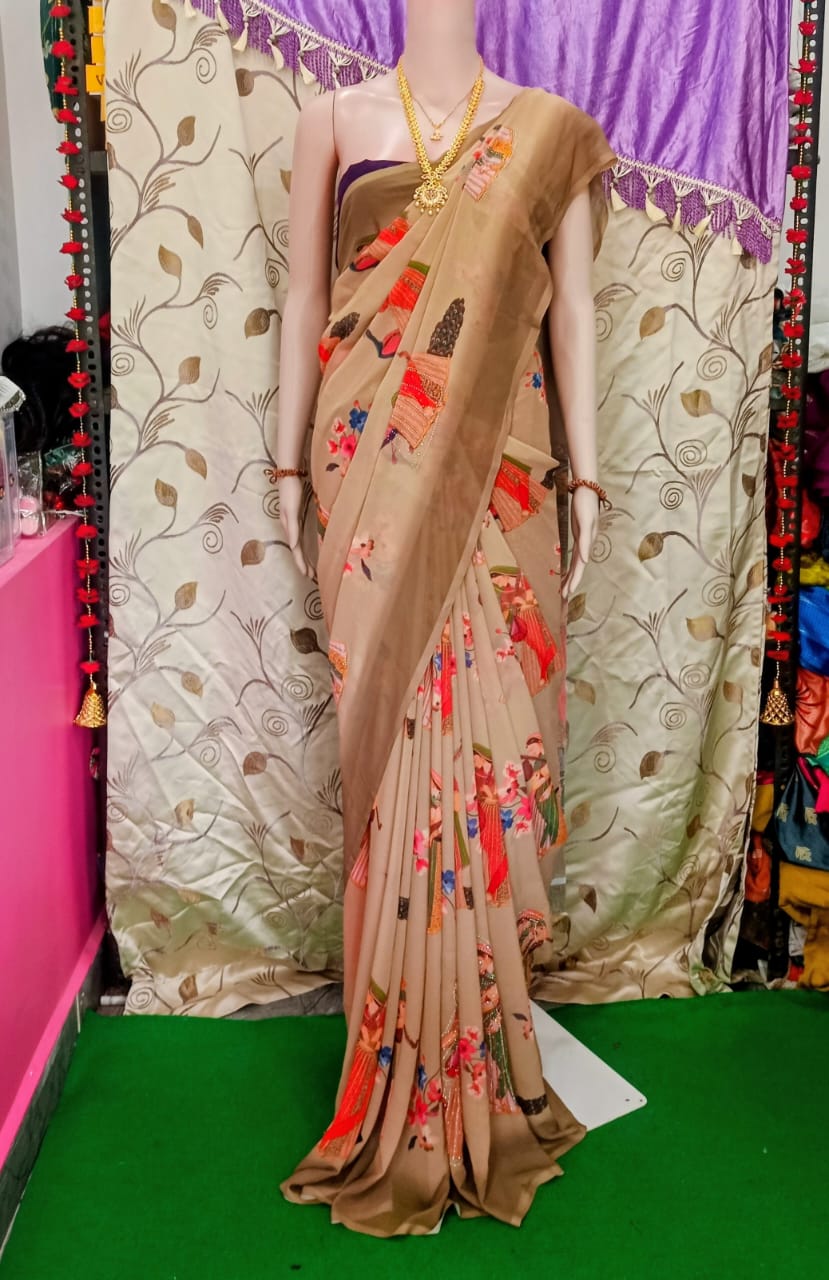 Pure Georgette saree