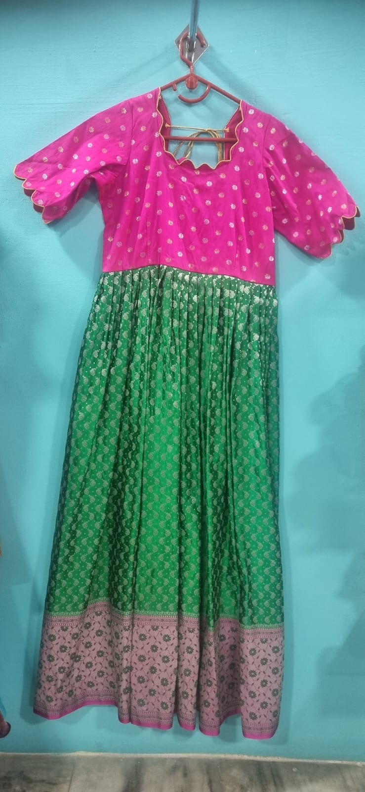 Pattu Designer Long Frock