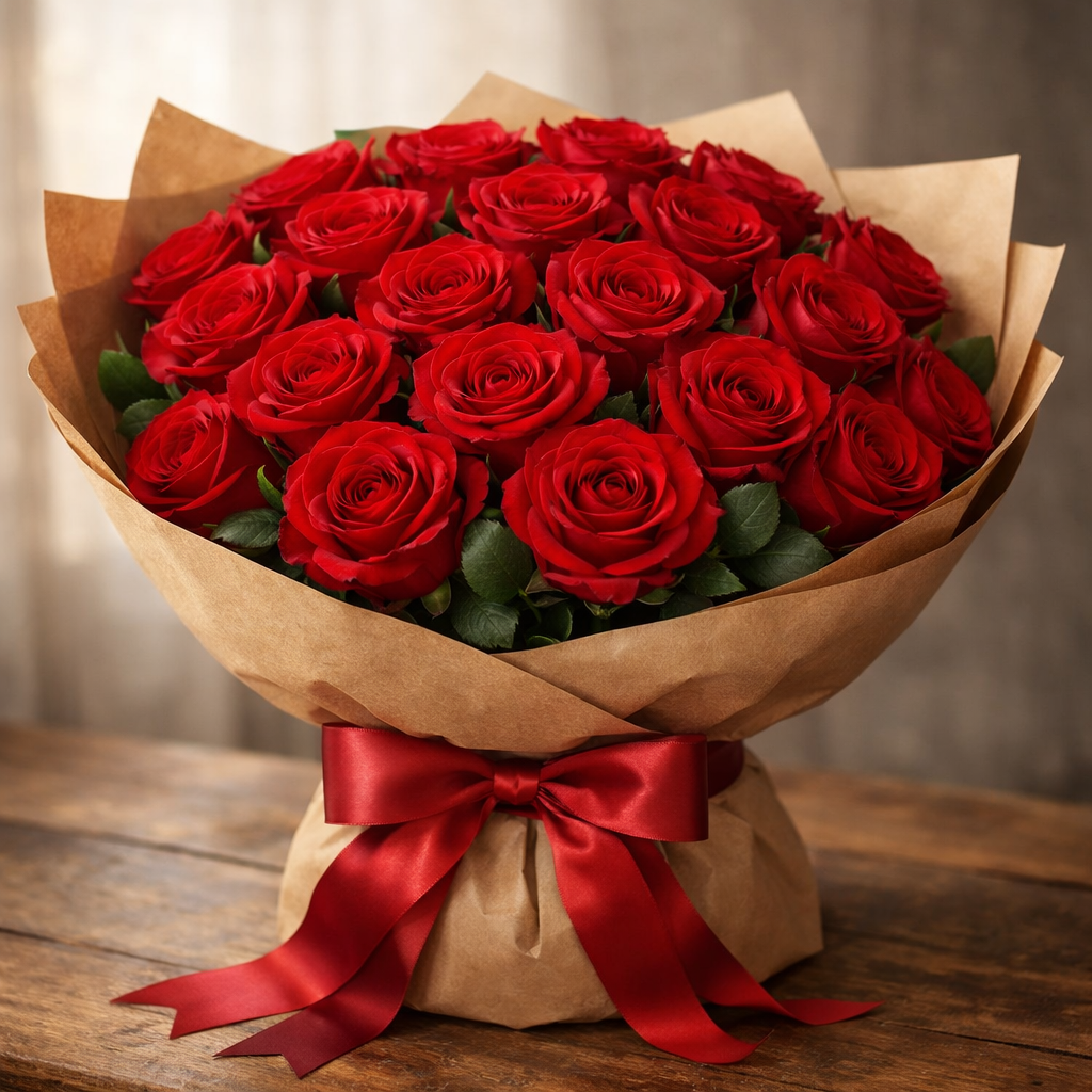 24 Red Roses Bouquet