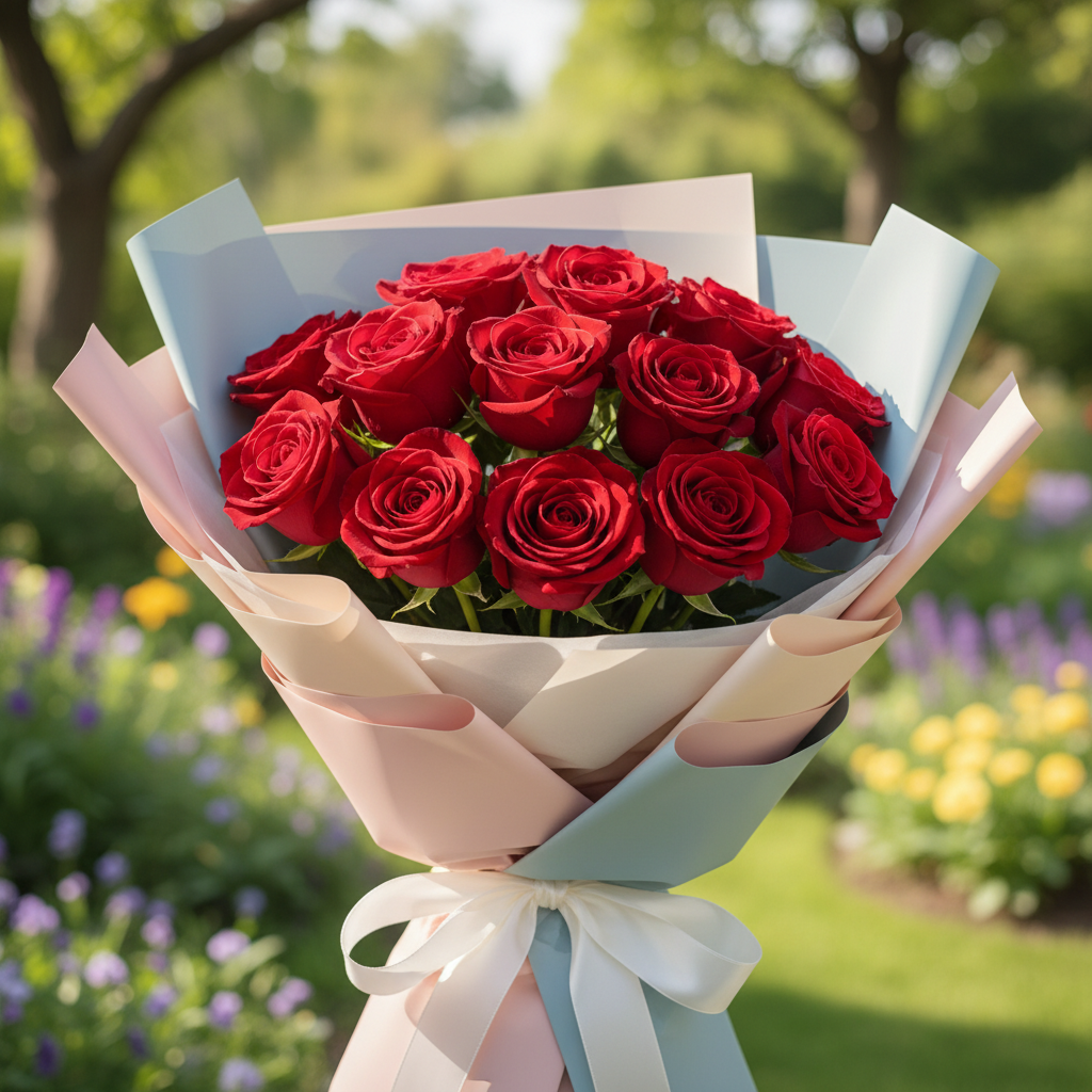 Radiant Red Roses Bouquet