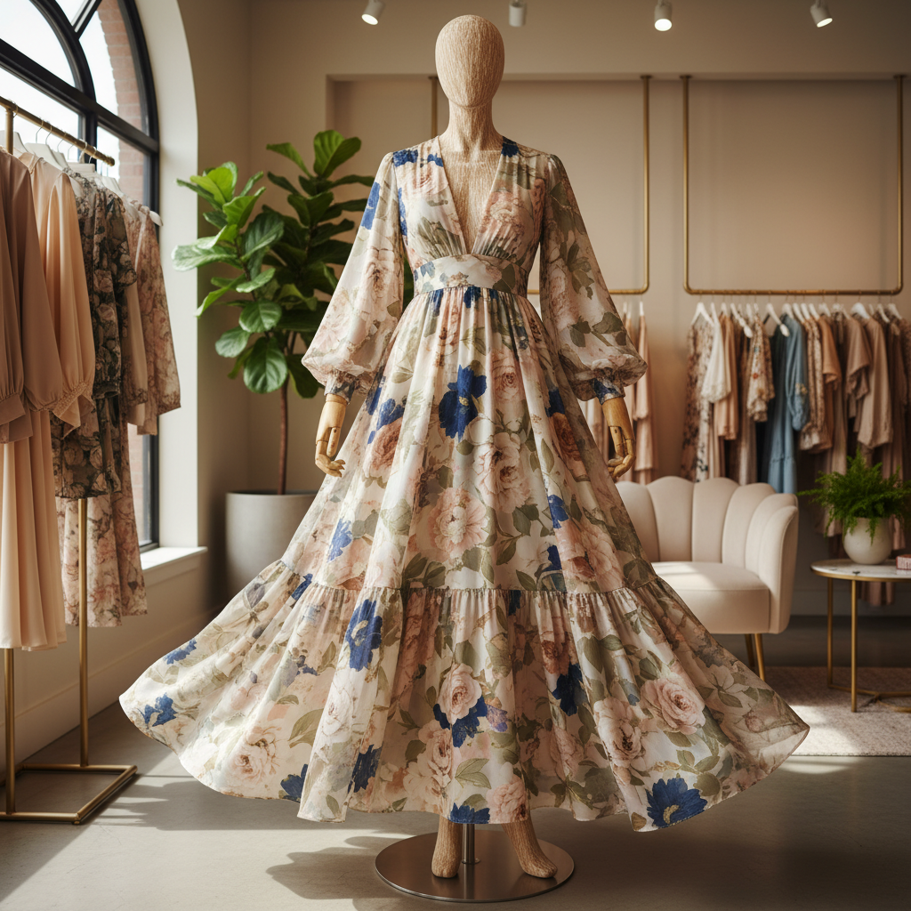 Chic Floral Maxi Dress