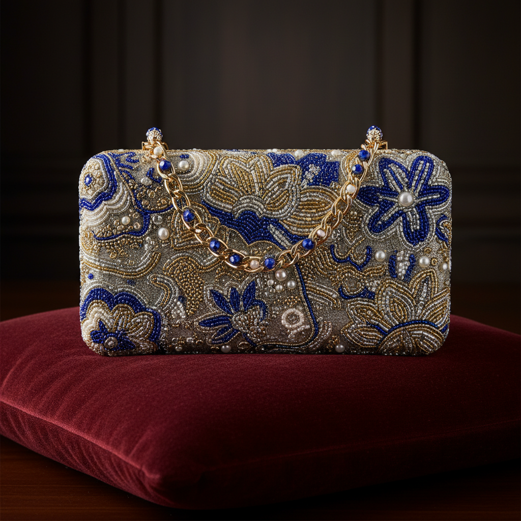 Elegant Beaded Clutch