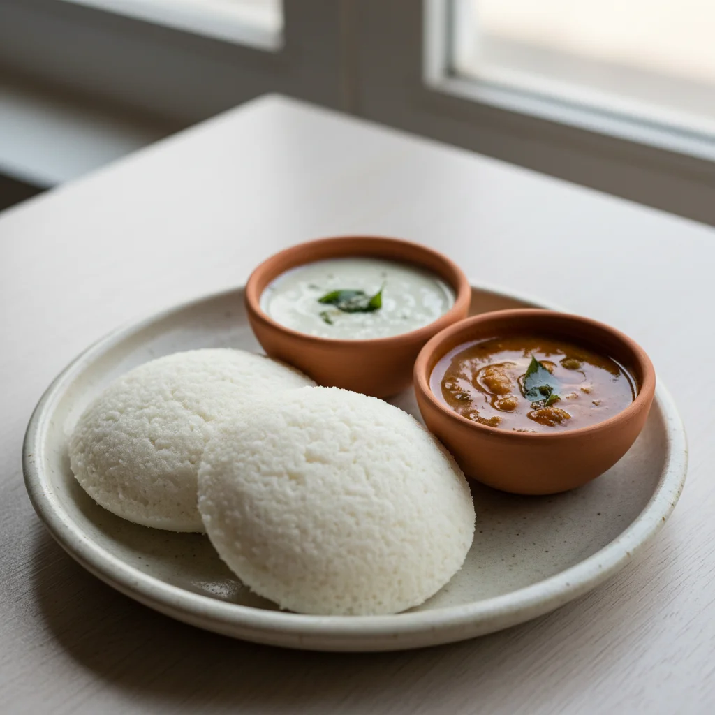 Idli with Chutney