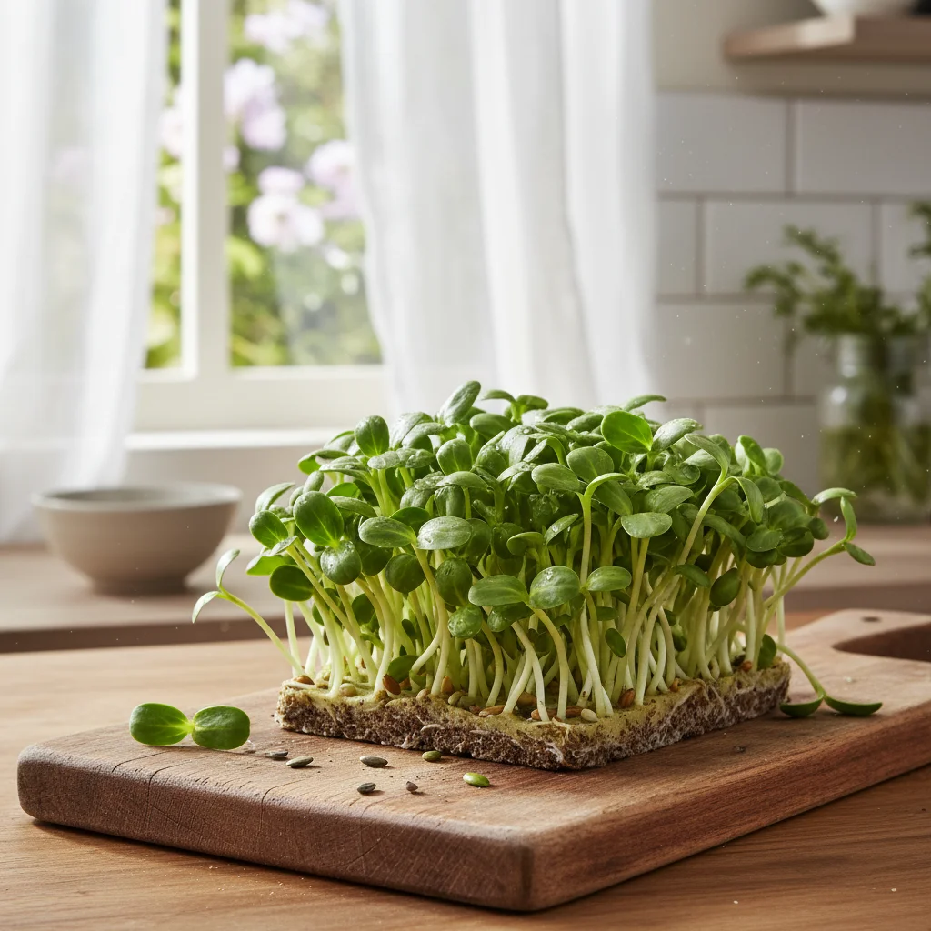 Fresh Sunflower Microgreens