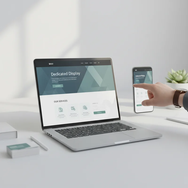 Dedicated Disblay Single Page Website Plan